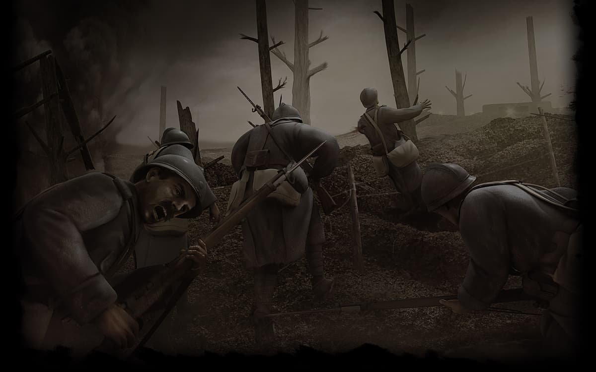 French Army Attacking