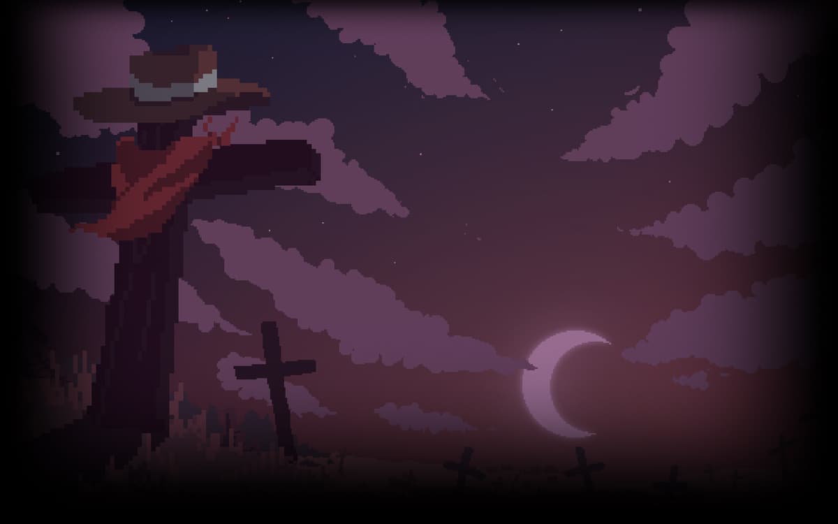 Westerado Graveyard Night Background