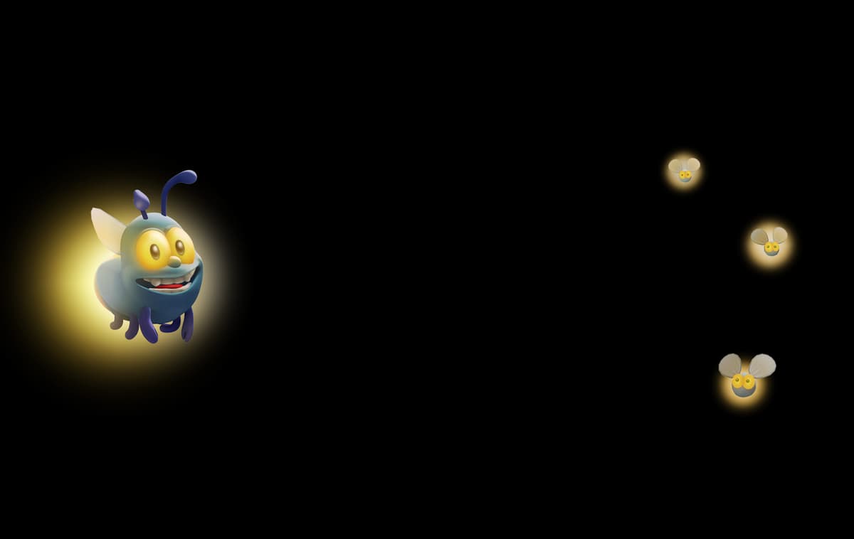 Shiny the Firefly - Shiny and Pups