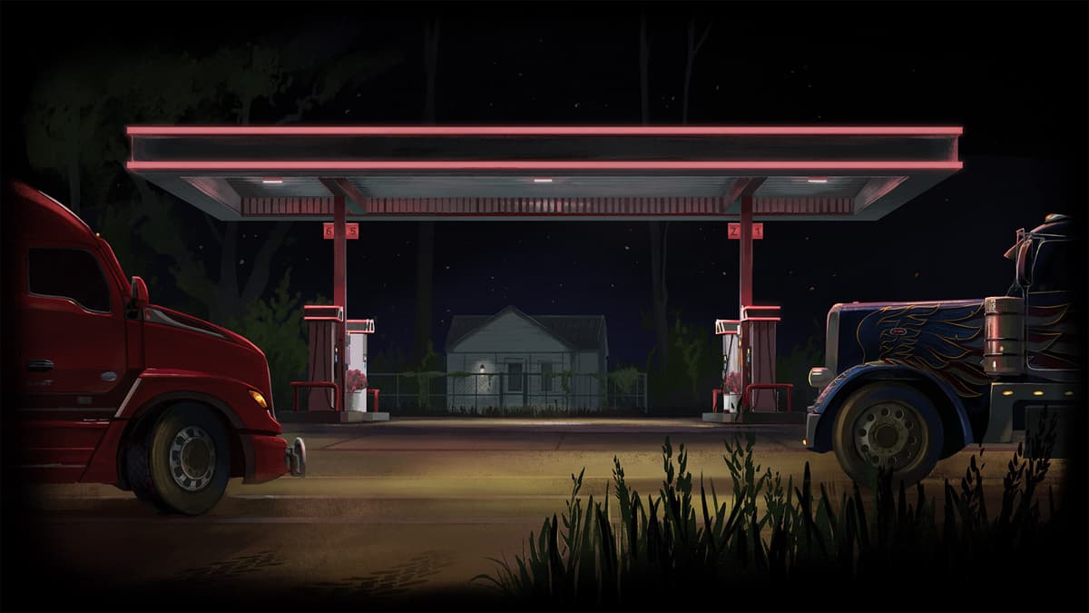 Late Night Gas Station