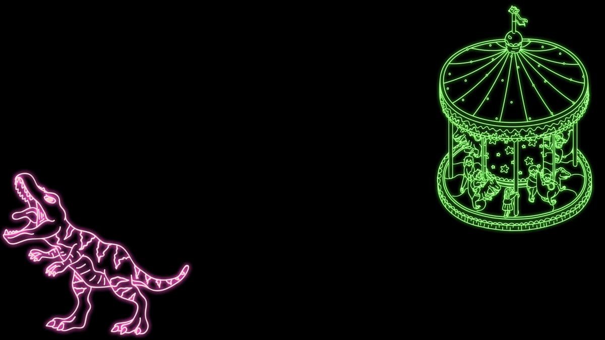 Cats and Seek : Dino Park - Tyrannosaurus Rex & Carrousel