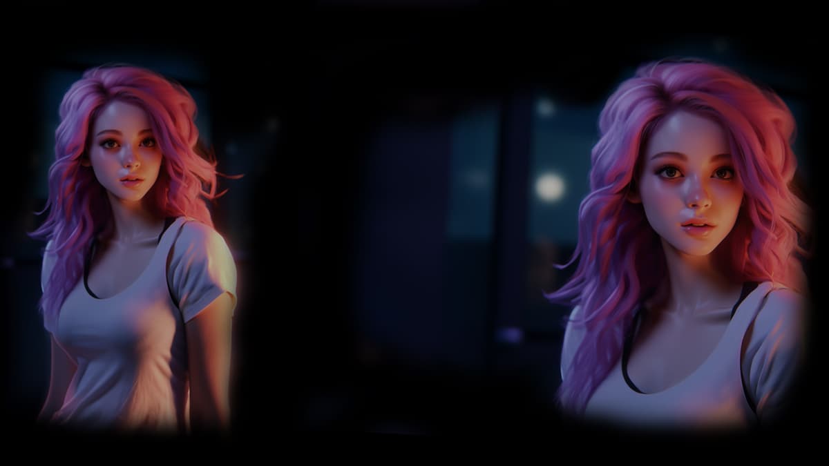 Pink-haired girl