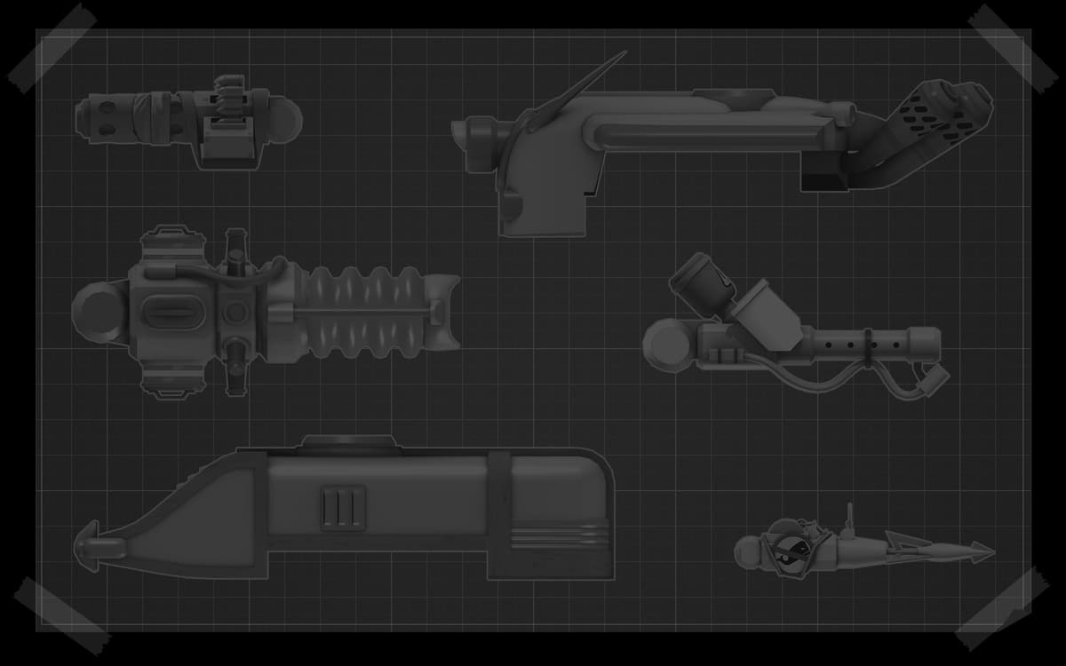 Blueprint Tank Parts