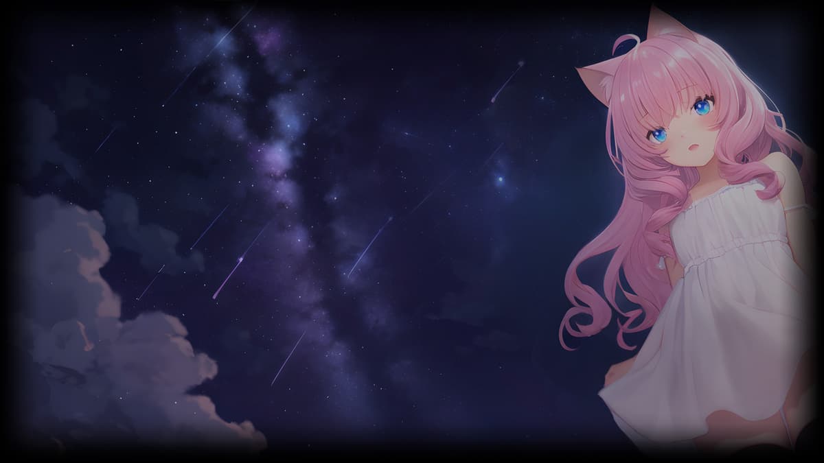 Under the night sky