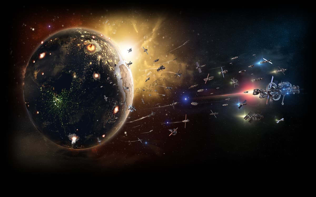 The destruction of planet Kronos