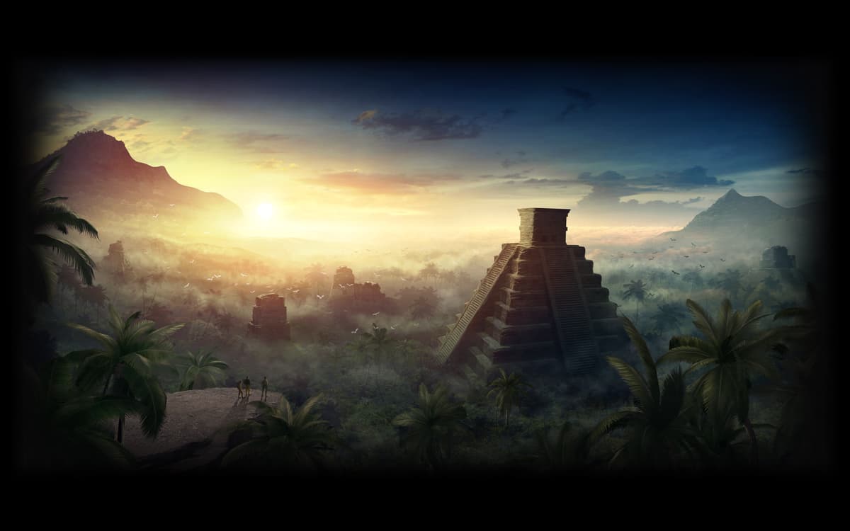 Mayan Pyramid Background