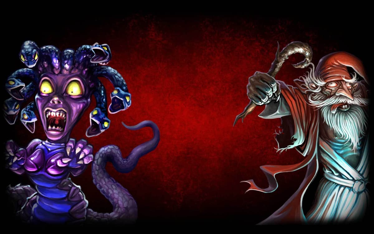 Gorgon and Wizard