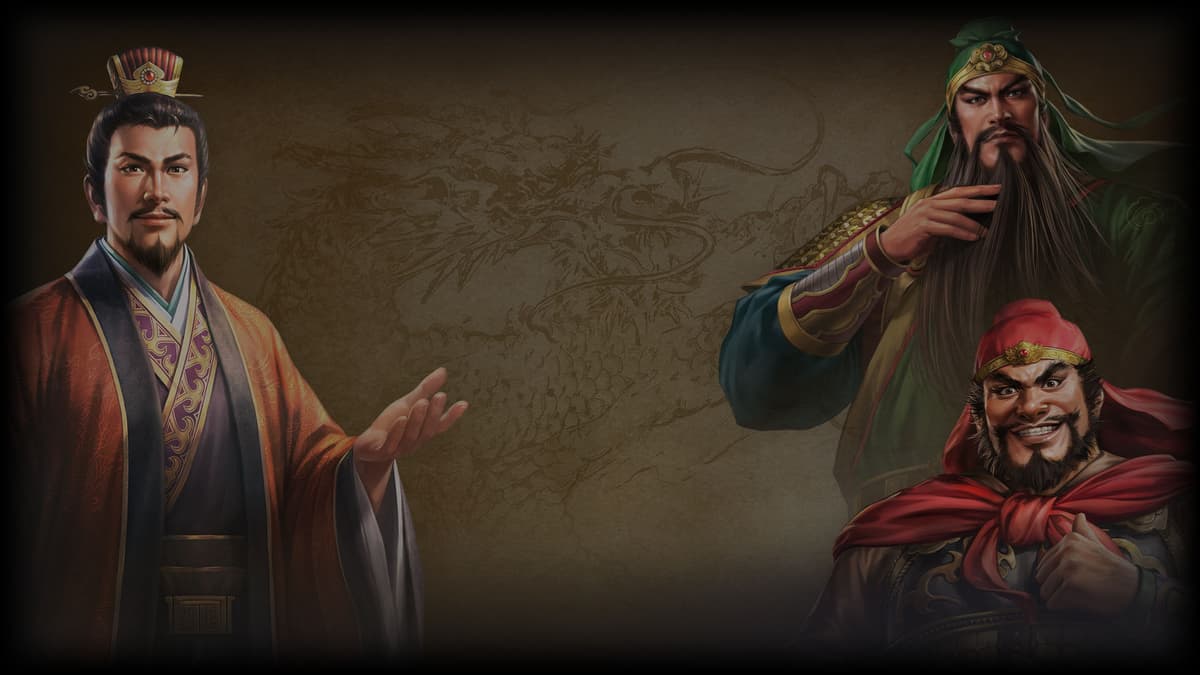 Liu Bei, Guan Yu, and Zhang Fei