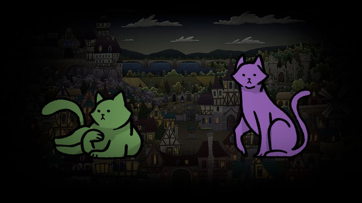 Spooky Village Thinking Cats