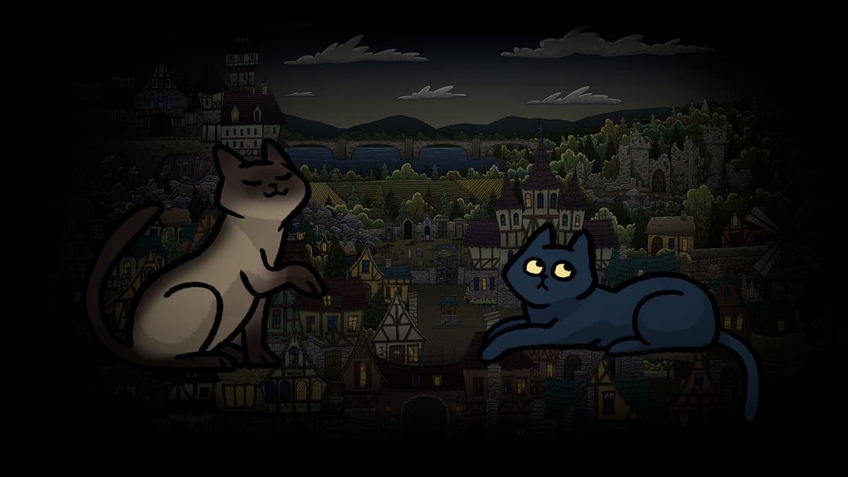Spooky Village Proud Cats