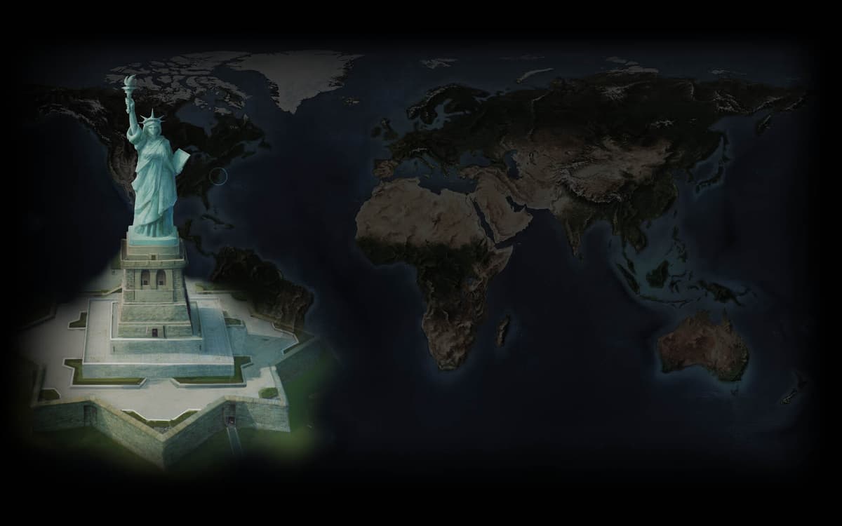 Statue of Liberty Profile Background