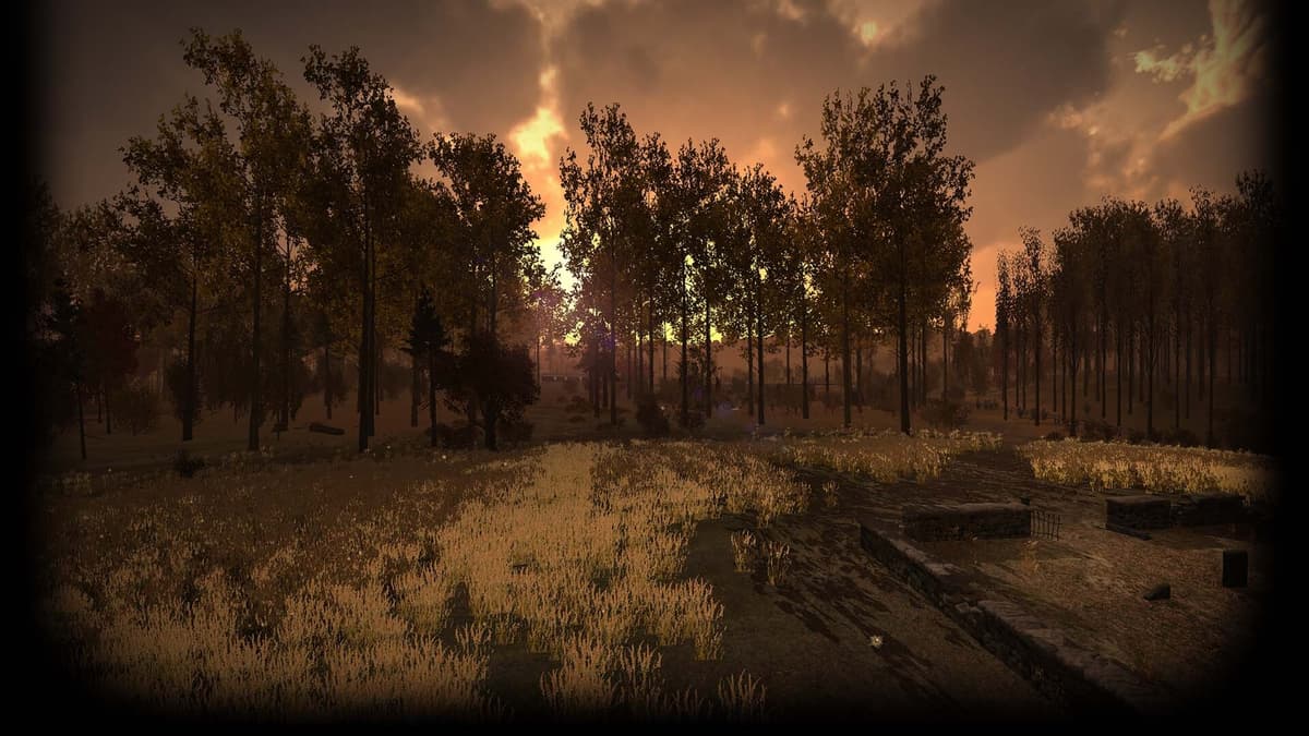 Sunrise Near the Graveyard
