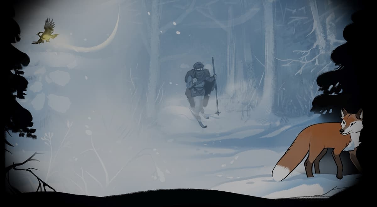 Among the snow