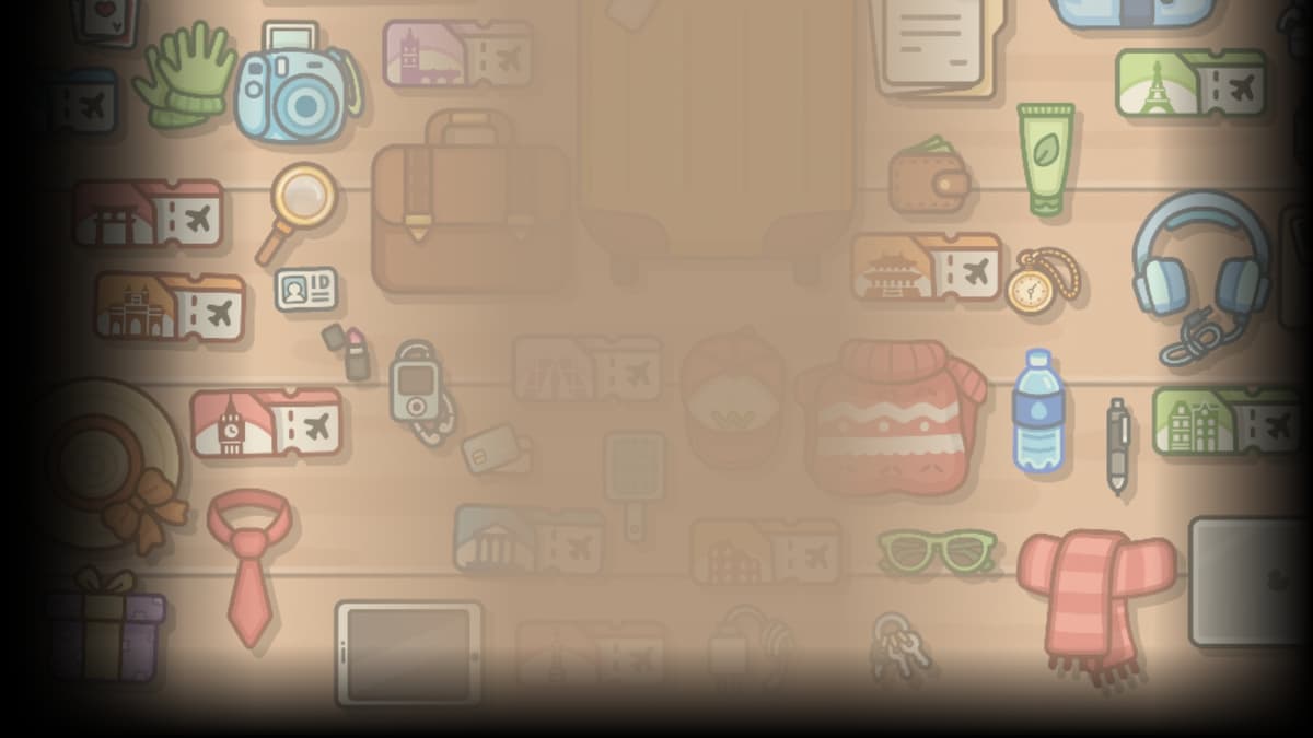 Items on Table