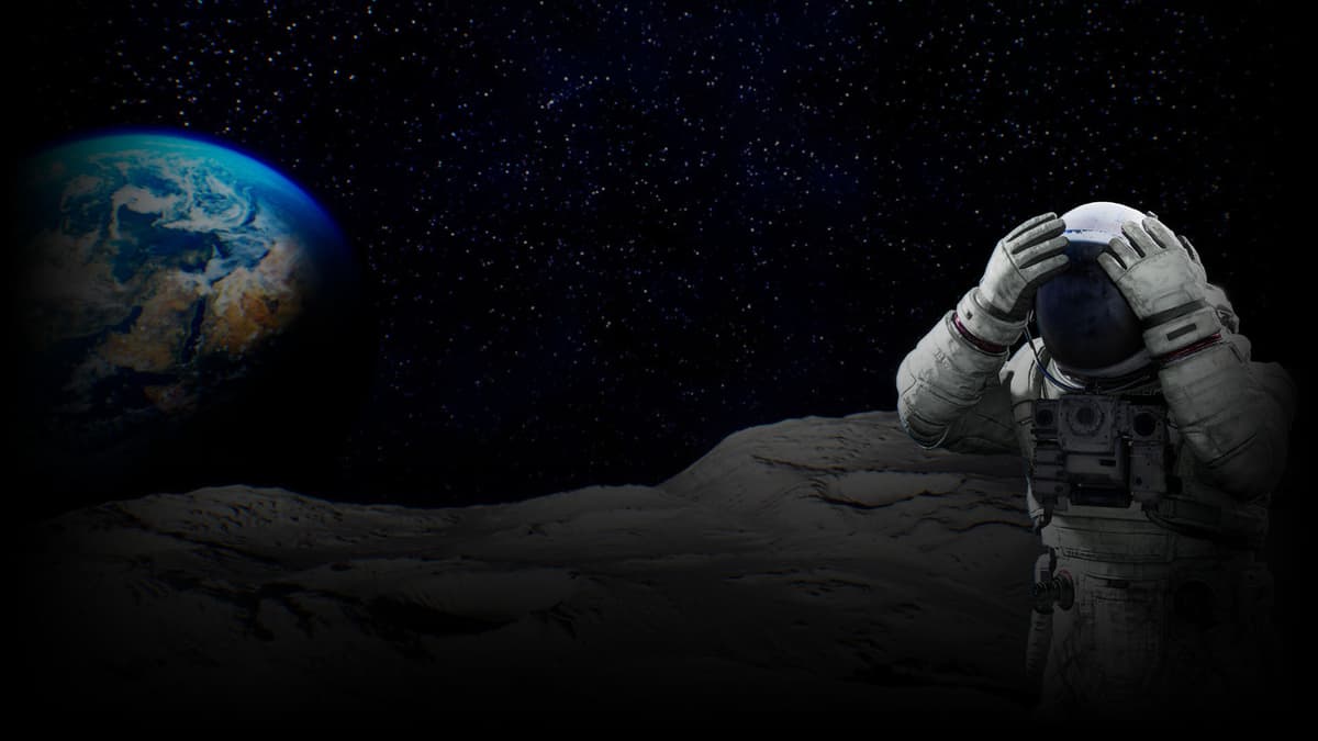 Worried Astronaut Background
