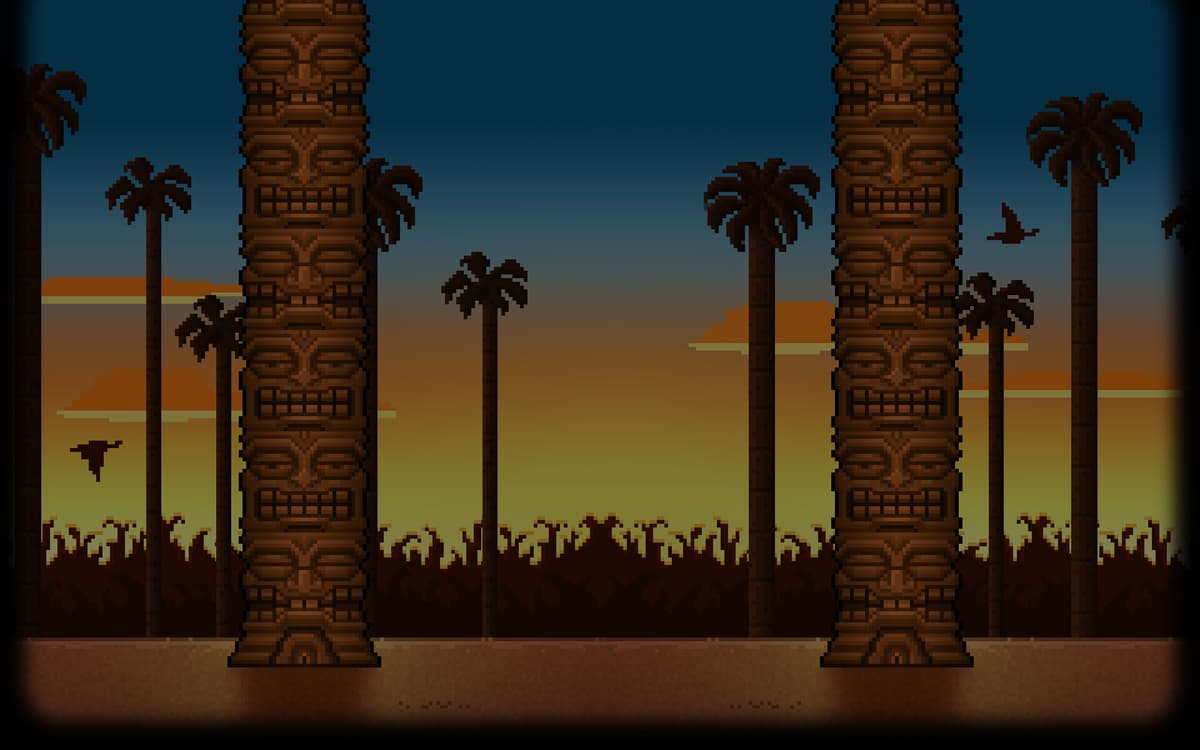 Tiki Man Sunset