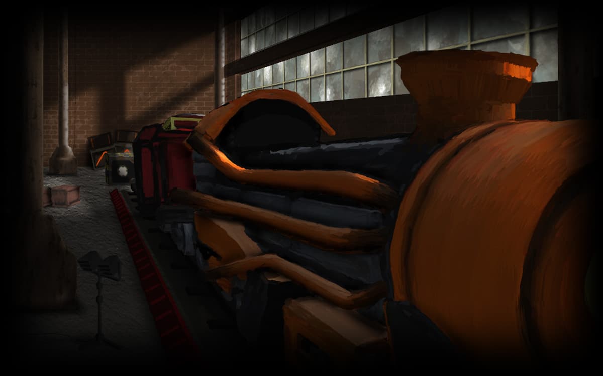 Train in Warehouse