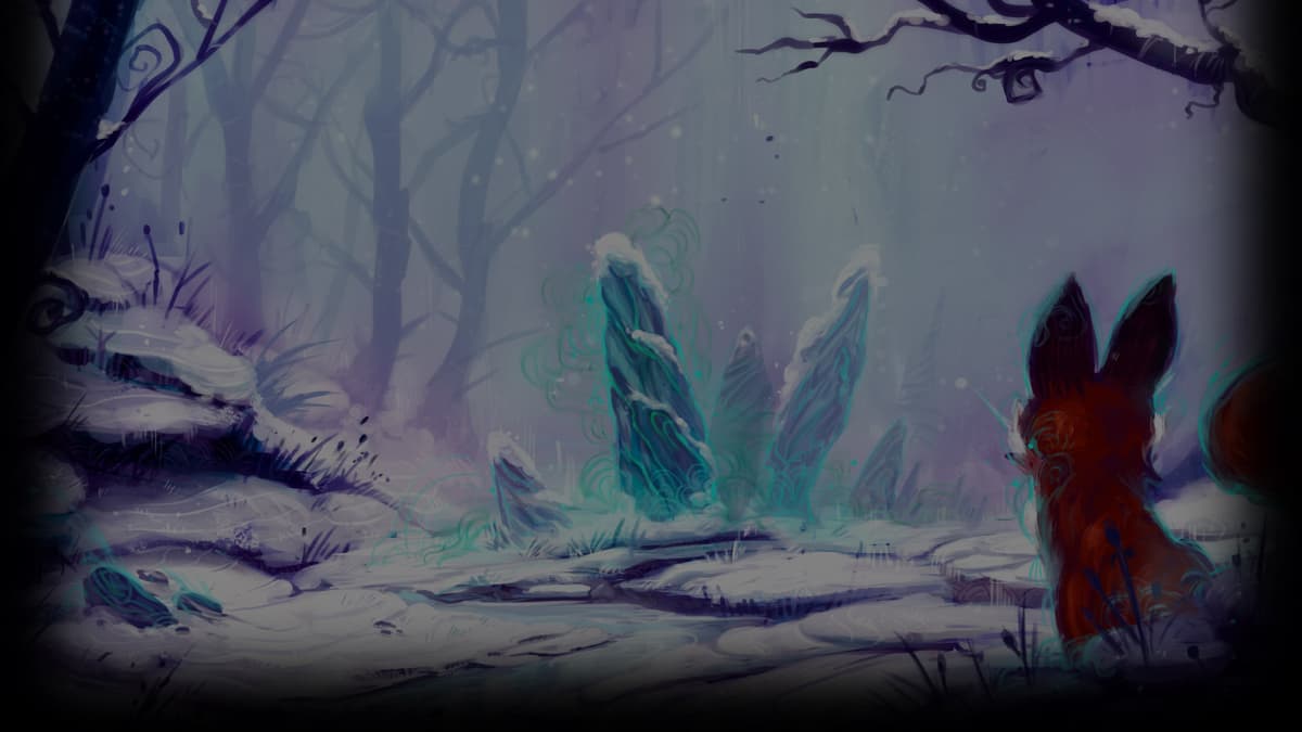 Sleepy rocks in winter