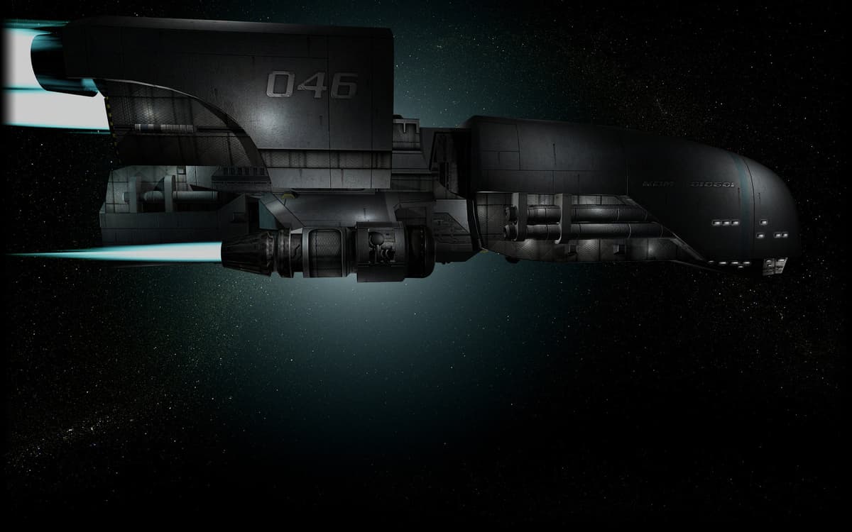 Mothership in space