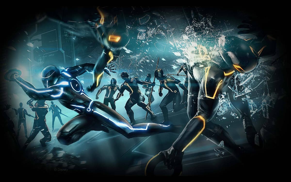 TRON Evolution Concept Art: Disc Battles
