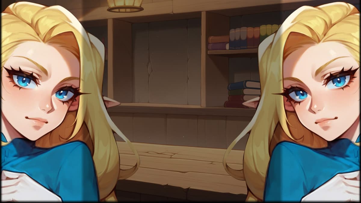 Olivia in the Shop.