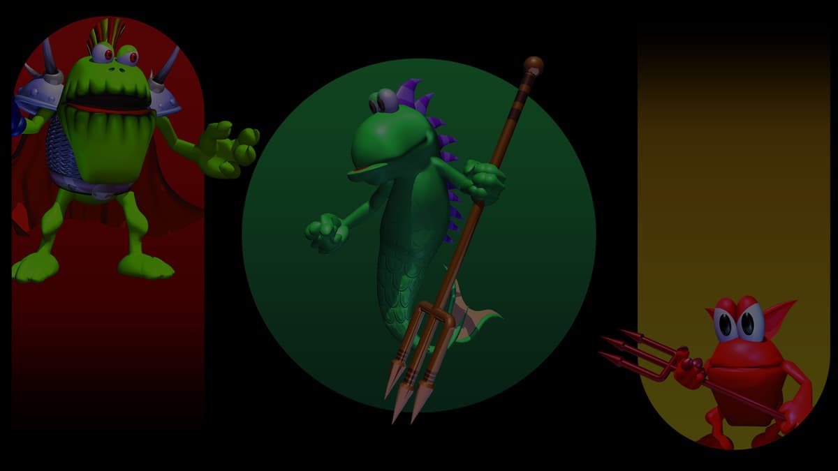 Baron Dante, Neptuna, and a Dantini