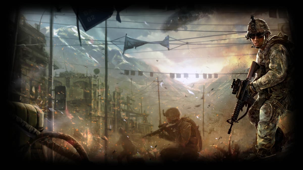 Afghanistan in fire (Profile Background)