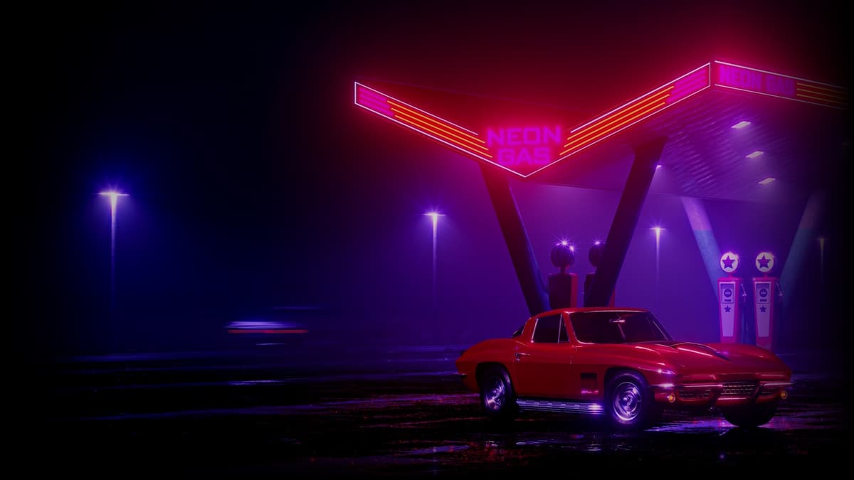 Red Neon Gas