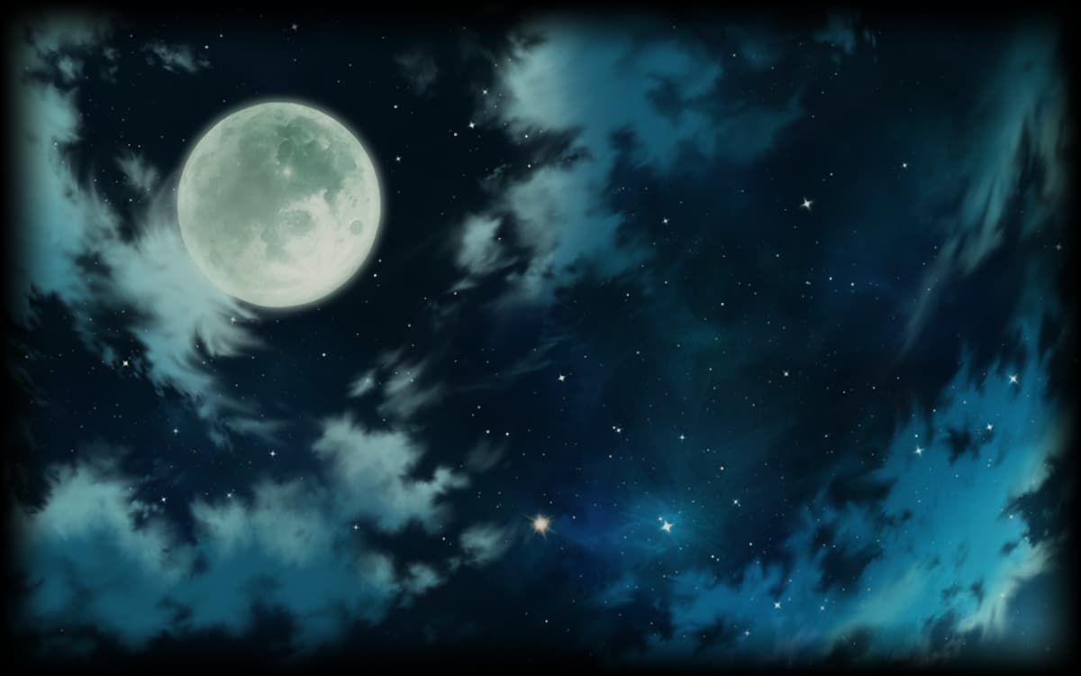 Cloudy Moonlit Night