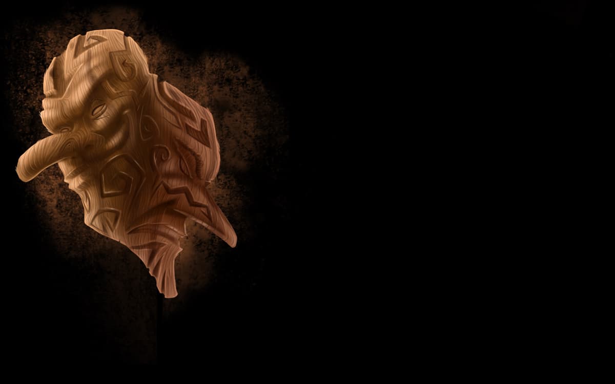 Ancient Mask (Profile Background)