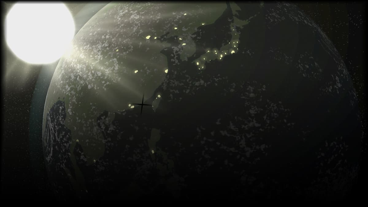 Sunrise over Asia