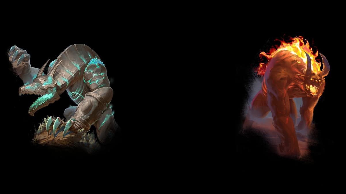 Dragon Golem Versus Horned Overseer