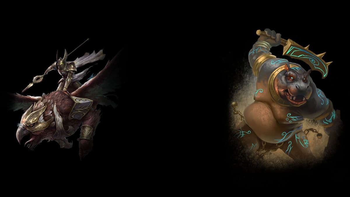 Griffin Captain Versus Taweret Warrior