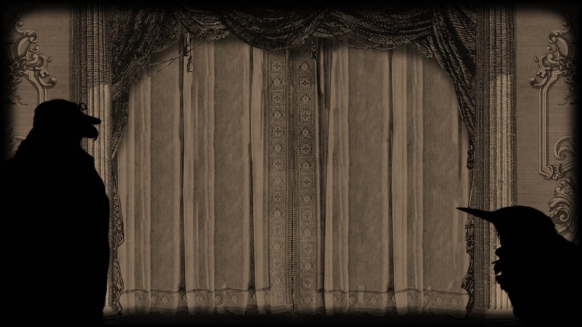 Closed curtains