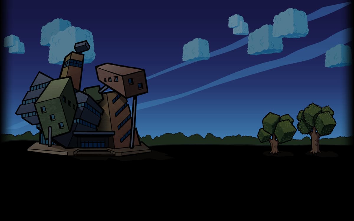 Gallery at dusk