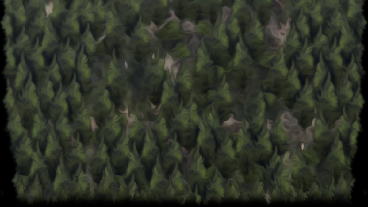 Oil-painted forest