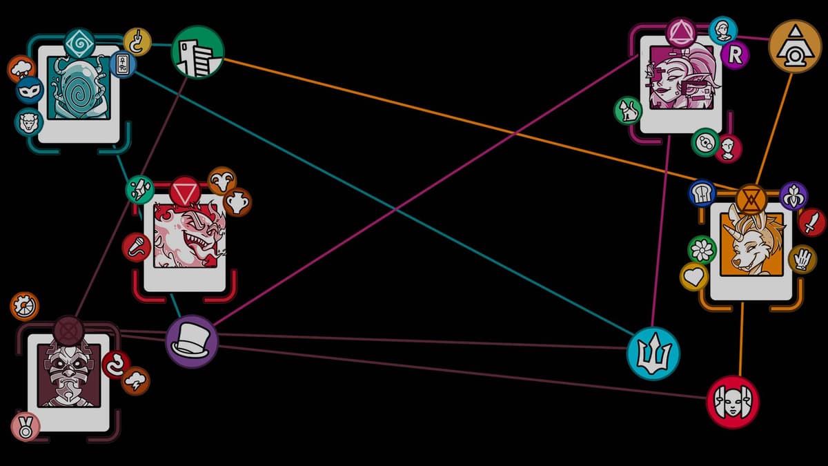 Map of connections