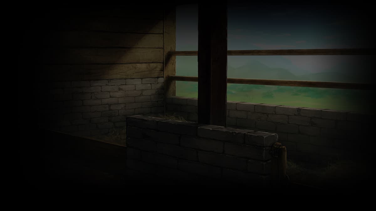 At the empty stables