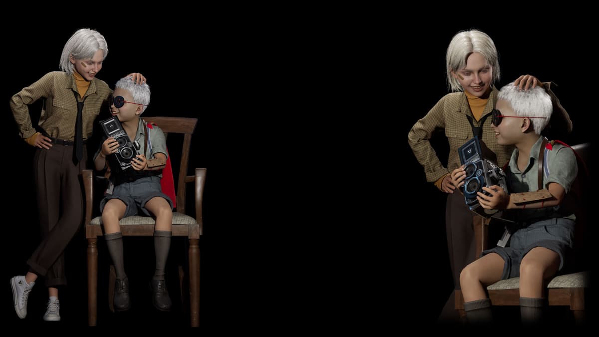 Daniel and Lisa as kids (Profile Background)