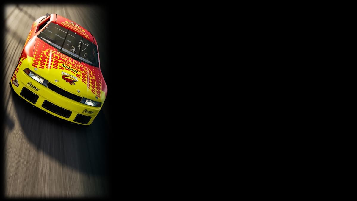 Yellow Oval Stock Car
