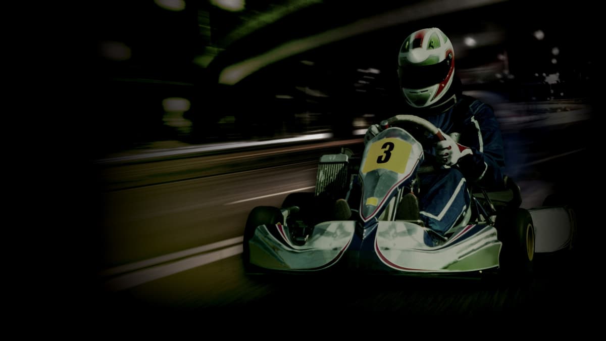 Kart on the road