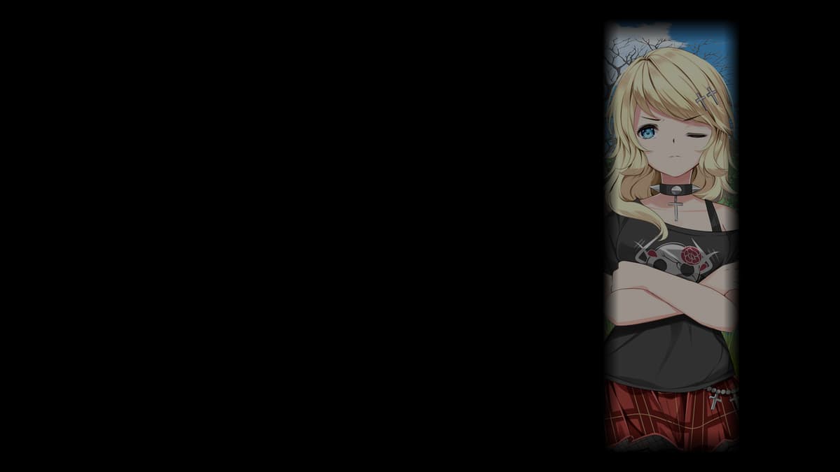 One grumpy goth girl