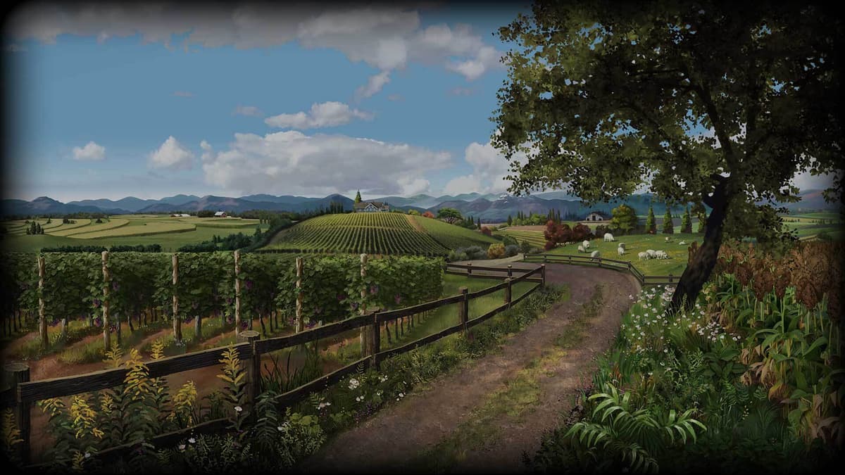 Bucolic scenery