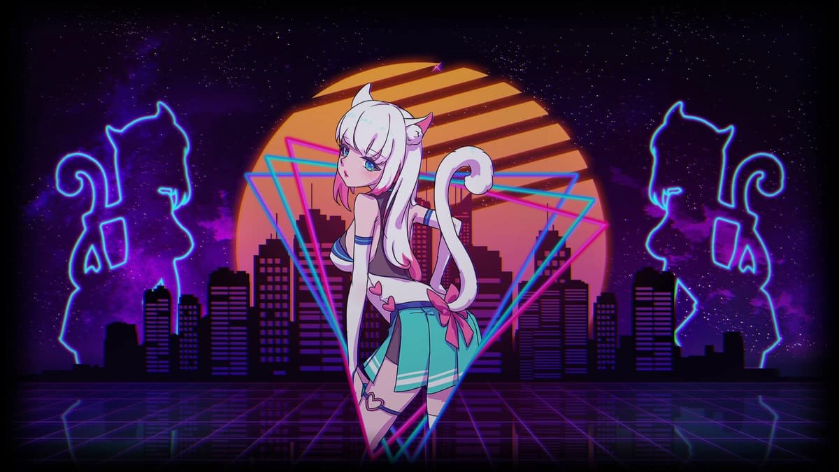 White cat 80's