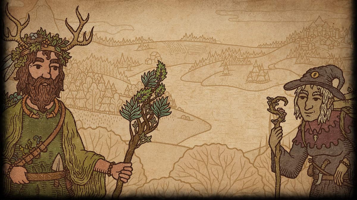 Druid and Mushroom Hag