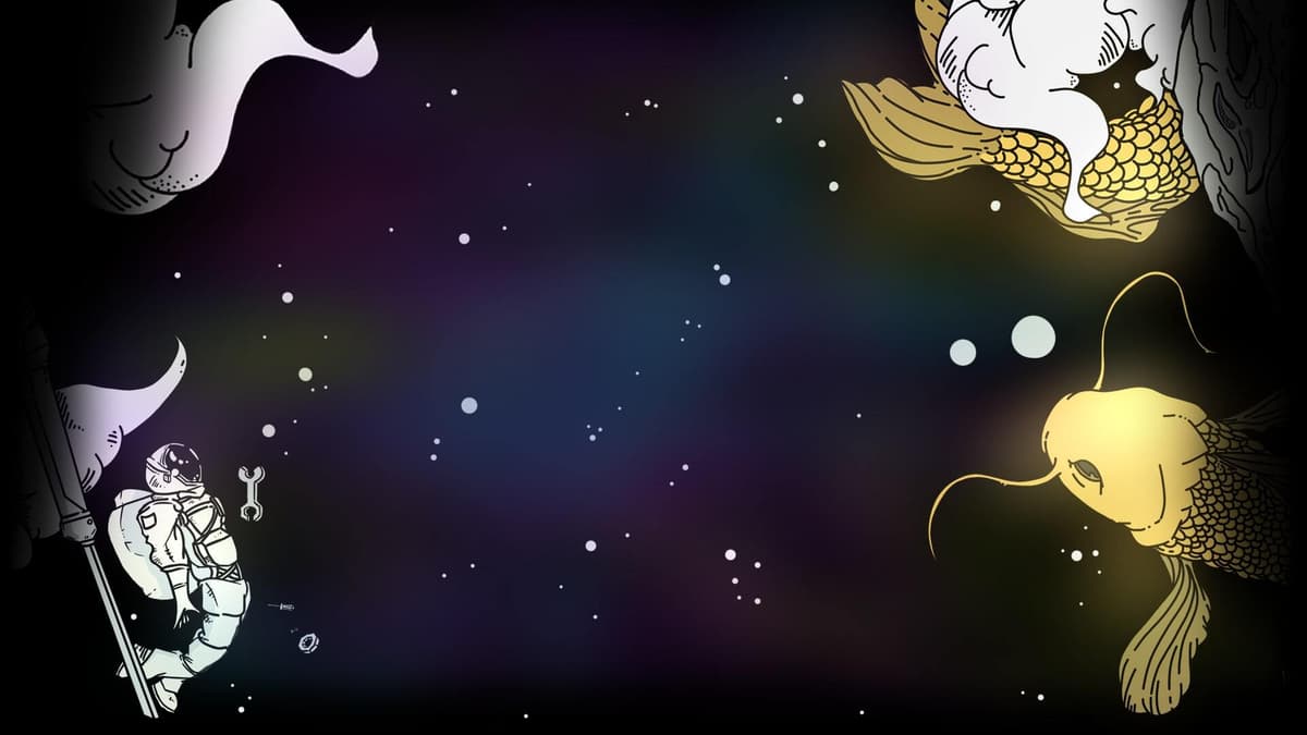 Giant space koi fish (iridescent version)