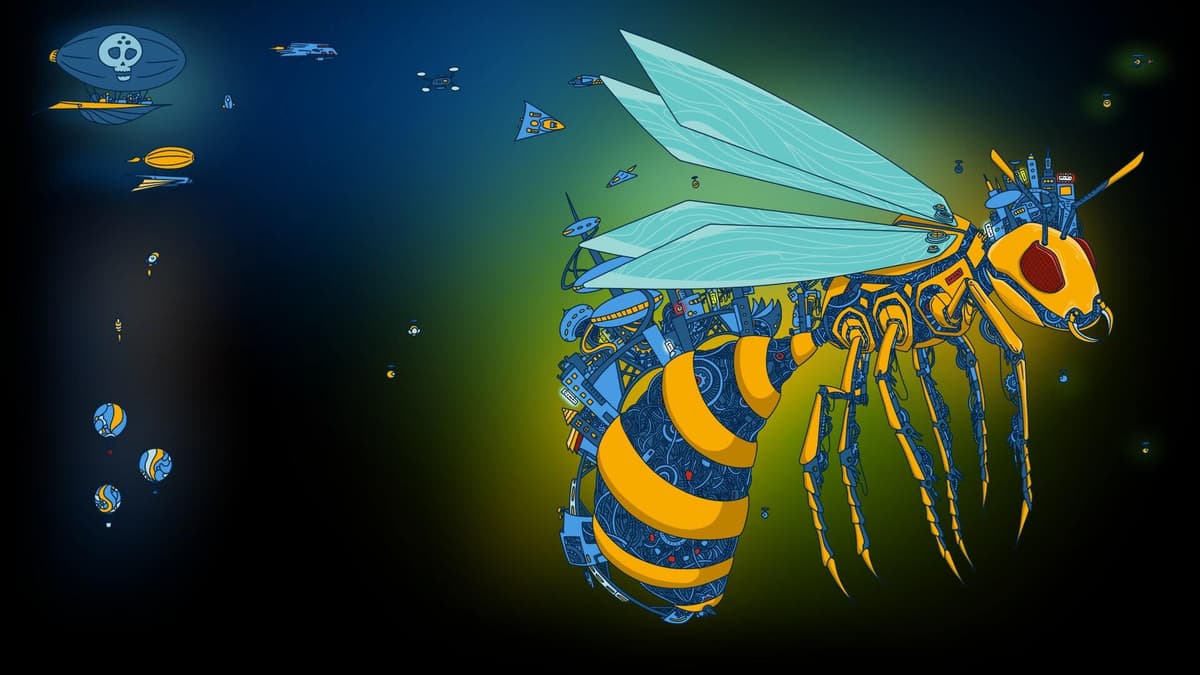Giant wasp city