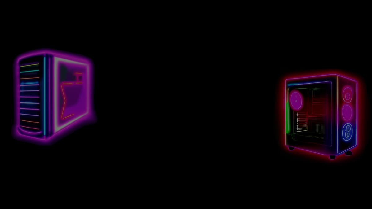 Neon PC cases