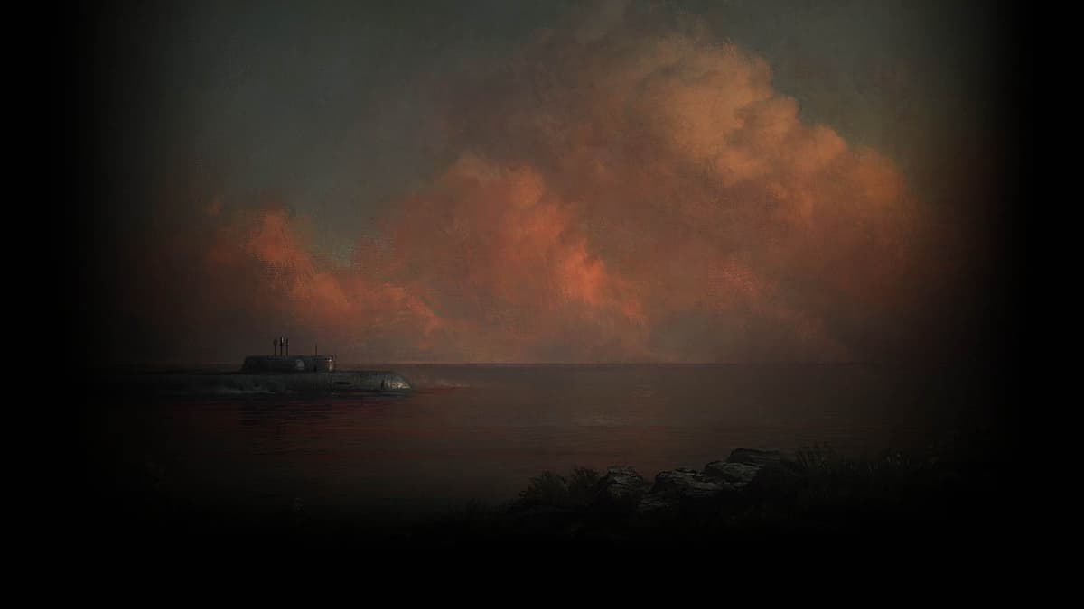 Submarine sunset