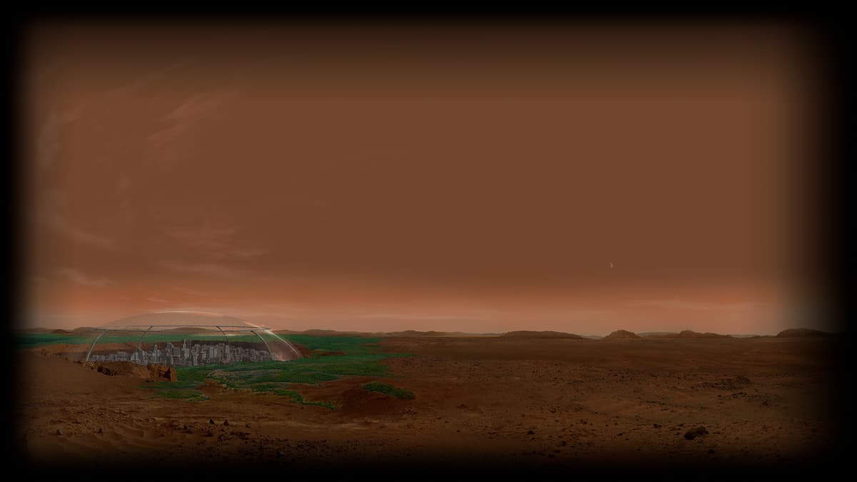 A Martian landscape